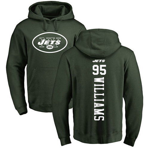 New York Jets Men Green Quinnen Williams Backer NFL Football #95 Pullover Hoodie Sweatshirts->new york jets->NFL Jersey